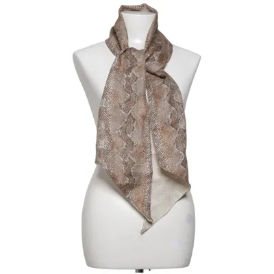 Habittørklæde (Brun, Beige) fra Burberry Linned, Silke