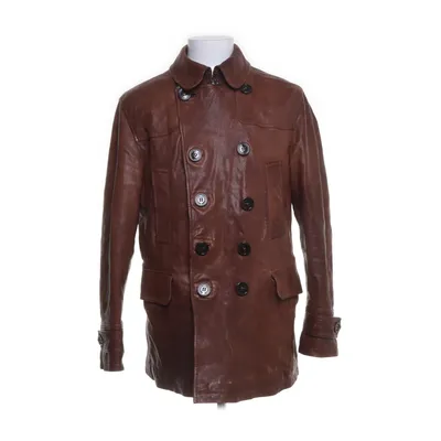 Läderjacka (Brun) från Burberry Acetat, Bomull, Skinn