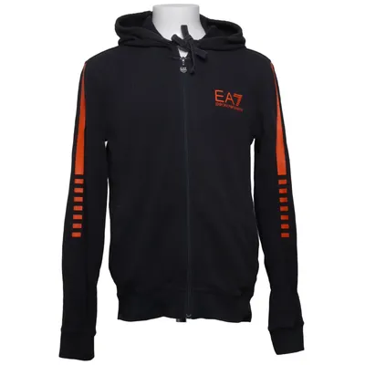 Hoodie (Black) from Emporio Armani Cotton, Elastane