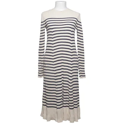 Maxi dress (Beige, Blue) from Jean Paul Gaultier Cotton
