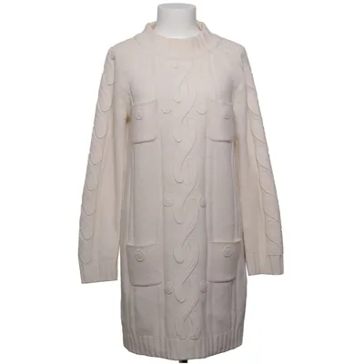 Turtleneck dress (White) from Moschino Wool