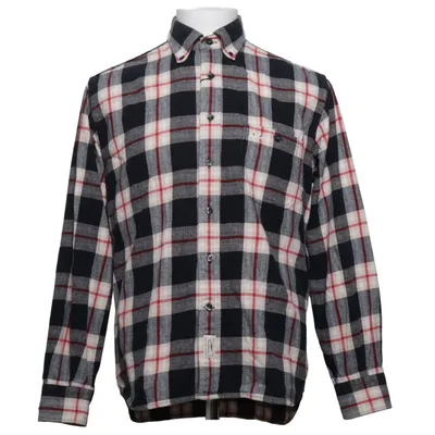 Flannel skjorte (Sort, Beige, Rød) fra Thomas Burberry Bomuld