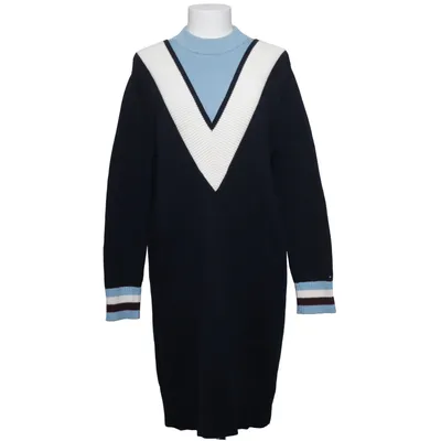 Klänning (Blå, Vit) från Tommy Hilfiger Bomull, Polyamid, Ull
