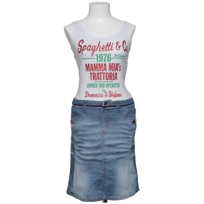 Robe (Bleu) de Dolce & Gabbana Coton, Élasthane, Polyester