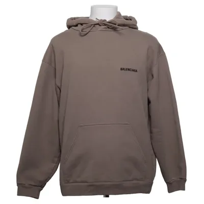 Sweat à capuche (Marron) de Balenciaga Coton, Polyester