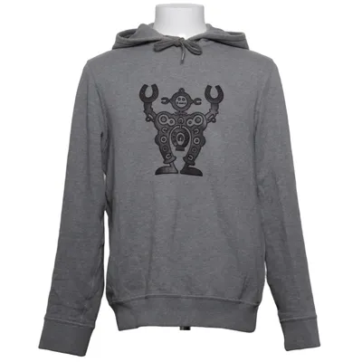 Sweat à capuche (Gris) de Hermès Coton, Élasthane, Cuir