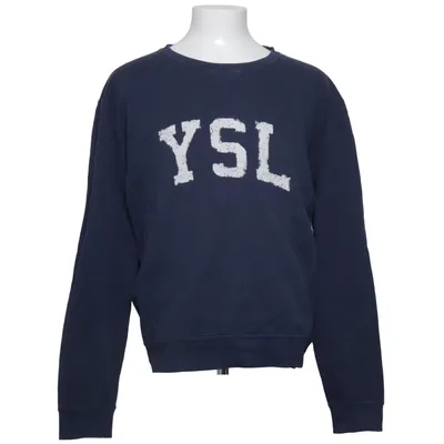 Sweatshirt (Blauw) van Saint Laurent Katoen, Elastaan
