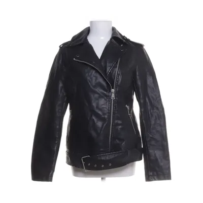 Biker jacket (Black) from Reserved Polyester