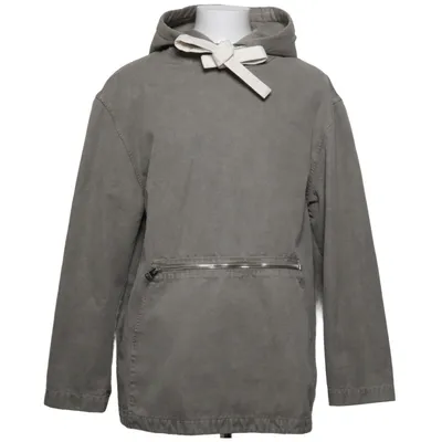 Sweat à capuche (Gris) de JW Anderson Coton, Cuir