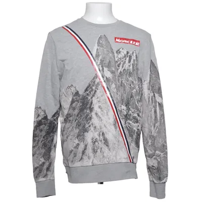 Sweatshirt (Gris, Multicolore) de Moncler Coton, Polyuréthane