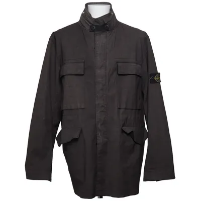 Veste imperméable (Gris, Noir) de Stone Island Laine