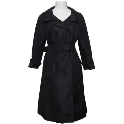 Trench coat (Black) from Prada Polyester, Silk