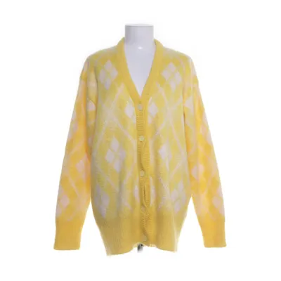 Kofta (Gul, Vit) från Miu Miu Mohair, Polyamid, Ull