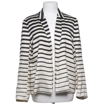Blazer (Wit, Zwart) van Dries van Noten Zijde
