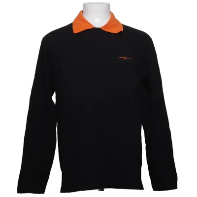 Maillot de rugby (Noir, Orange) de MSGM Coton