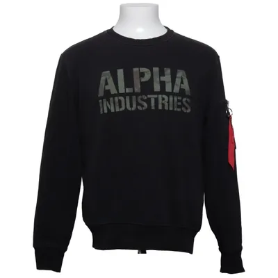 Sweatshirt (Black) from Alpha Industries Cotton, Polyester