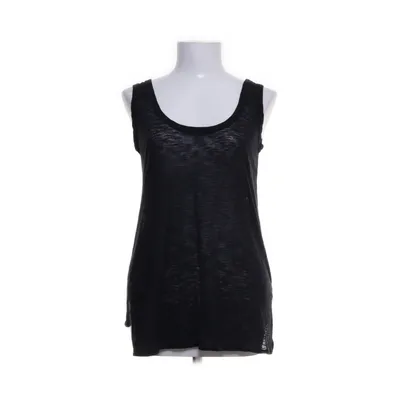 Tank Top (Black) from Helmut Lang Linen, Polyester, Viscose