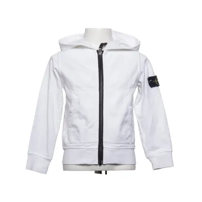 Kapuzenpullover (Weiß) von Stone Island Junior Baumwolle