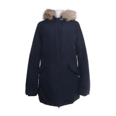 Donsjack (Blauw) van Woolrich Katoen, Dons, Veer, Nylon, Polyester, Bont