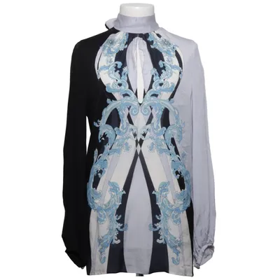 Blouse (Zwart, Blauw, Wit) van Emilio Pucci Zijde