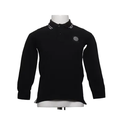 Rugby Shirt (Schwarz) von Stone Island Junior Baumwolle, Elasthan