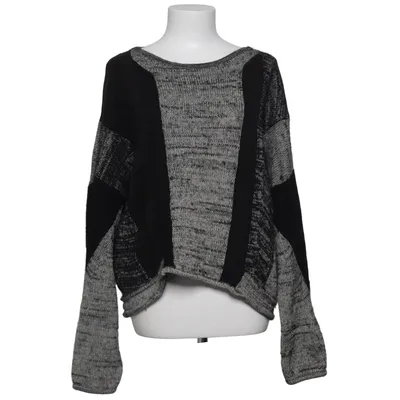 Pull-over (Noir, Gris) de Helmut Lang Laine d'alpaga, Coton, Lin, Polyamide, Soie