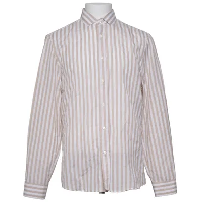Shirt (Beige, White) from Brunello Cucinelli Cotton, Hemp