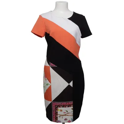 Jurk (Zwart, Meerkleurig) van Cavalli Class Elastaan, Polyamide, Viscose