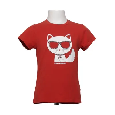T-shirt (Röd) från Karl Lagerfeld Kids Bomull, Elastan, Modal