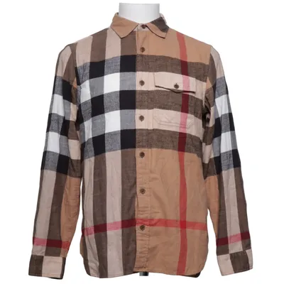 Flanellen overhemd (Beige, Zwart, Wit) van Burberry Brit Katoen