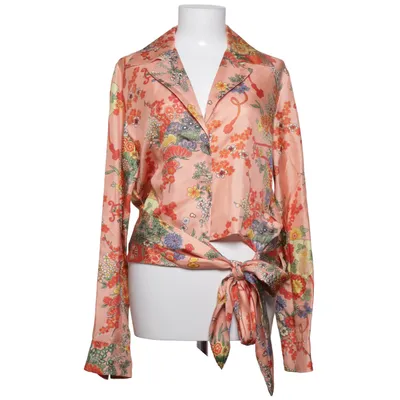 Wrap blouse (Pink, Multicolored) from Palm Angels Silk