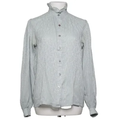 Blus (Blå) från Saint Laurent Silke