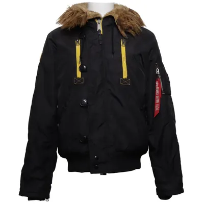 Vinterjakke (Sort) fra Alpha Industries Akryl, Polyamid, Polyester