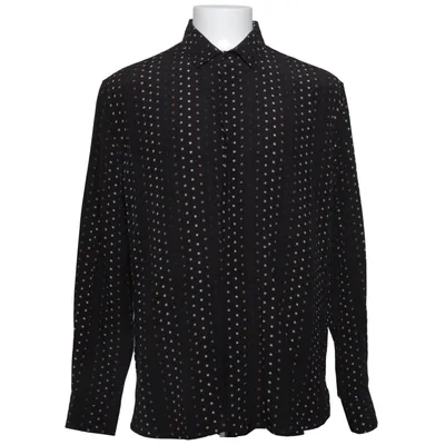 Skjorte (Sort, Flerfarvet) fra Saint Laurent Silke