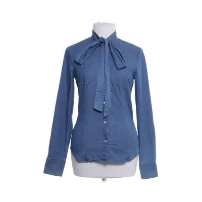 Knytblus (Blå) från Red Valentino Bomull, Elastan