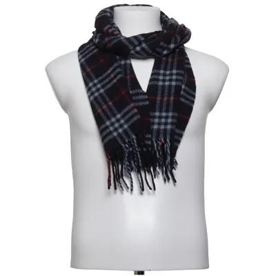 Scarf (Gray, Red, Blue) from Burberry Wool