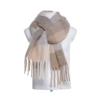 Scarf (Beige, Gray, White) from Acne Studios