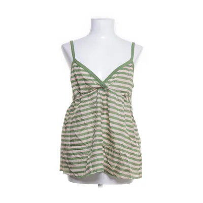 Tank Top (Green, Beige) from Thomas Burberry by Burberry Silk