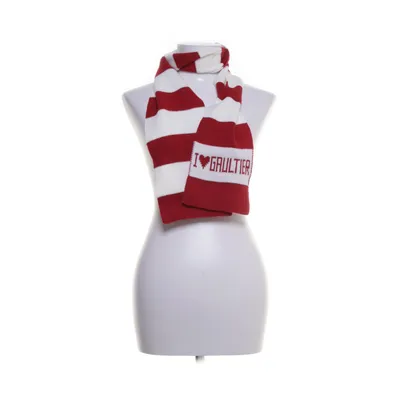 Scarf (White, Red) from Jean Paul Gaultier
