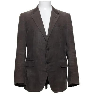 Blazer (Marron) de Lanvin Coton, Cupro