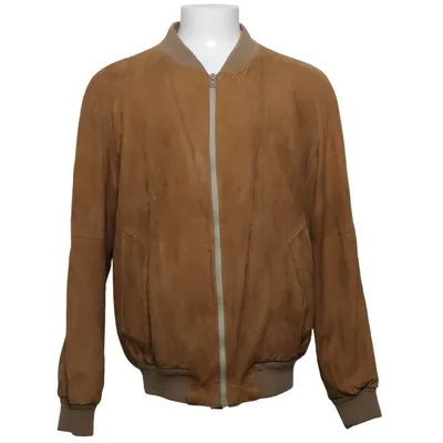 Bomberjack (Bruin) van Burberry Katoen, Leer, Polyester