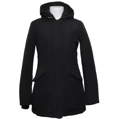 Down coat (Black) from Woolrich Down, Feather, Fur