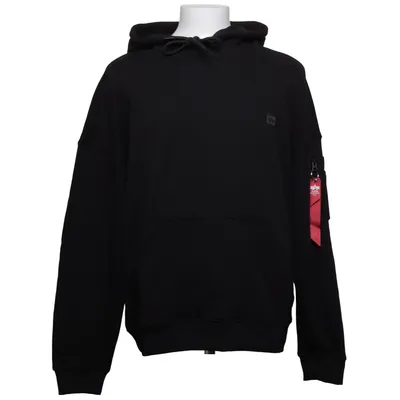 Kapuzenpullover (Grau) von Alpha Industries Baumwolle, Polyester