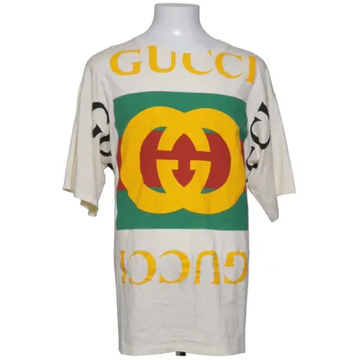 T-shirt (Blanc, Multicolore) de Gucci Coton