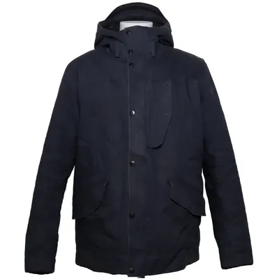 Veste d'hiver (Bleu) de Stone Island Polyester, Polyuréthane