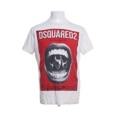 T-shirt (Vit, Röd) från Dsquared2 Bomull