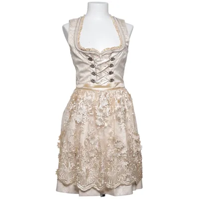 Dirndl (Beige) van Krüger Madl Katoen, Polyester