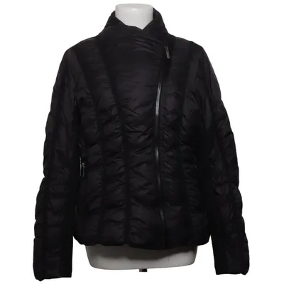 Down jacket (Black) from Zac Posen Down, Elastane, Feather, Polyamide, Polyester