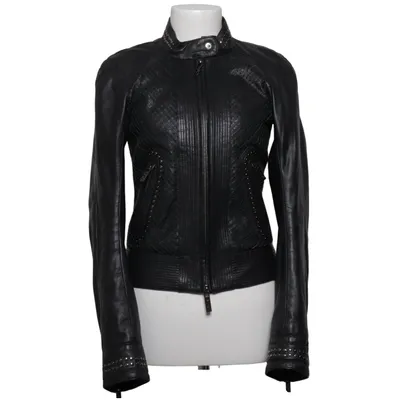 Leather jacket (Black) from VJC Versace Leather