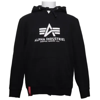 Hættetrøje (Sort) fra Alpha Industries Bomuld, Polyester